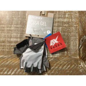Giro Tessa Gel Adult Women's cycling Gloves Small‎ 6 Suede White Gray